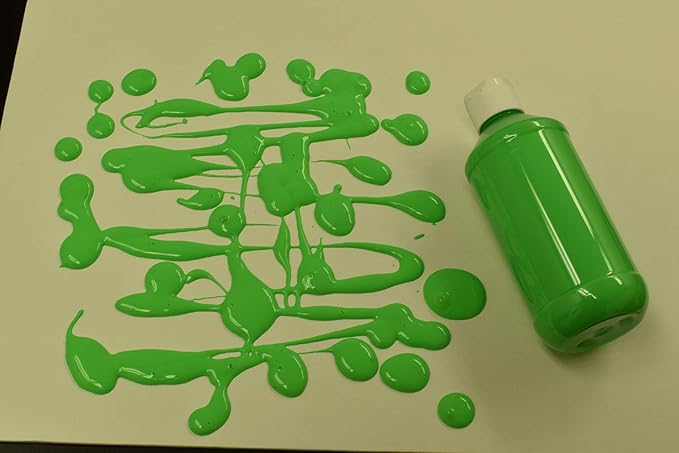 DirectGlow 16oz UV Blacklight Reactive Fluorescent Acrylic Paints (Green)