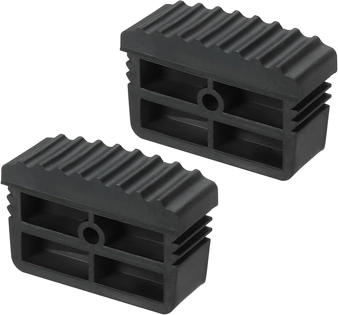 PATIKIL Ladder Feet, 2Pcs Non Slip Extension Ladder Foot Rubber Pads Cover Security Bumpers Replacement for Ladder Protection, Black