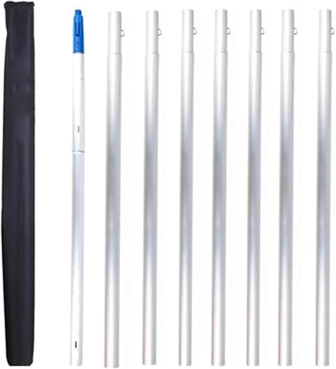 Telescopic Solar Panel Cleaning Brush - High Reach Window Cleaning Pole for Roofs Glass House Siding & Conservatories - Efficient Easy-to-Use Cleaning Tool