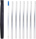 Solar Panel Cleaning Brush Indoor Outdoor Telescopic High Reach Window Cleaning Pole Extendable Cleaner Tool for Roof, Window, Glass, House Siding, Conservatory