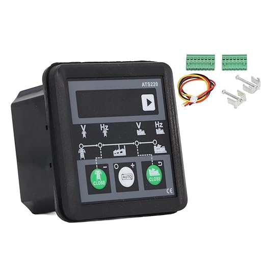 Automatic Transfer Switch ATS Controller IP54 LED Display 30-300V for Reliable Power Transfer and Generator Backup Systems