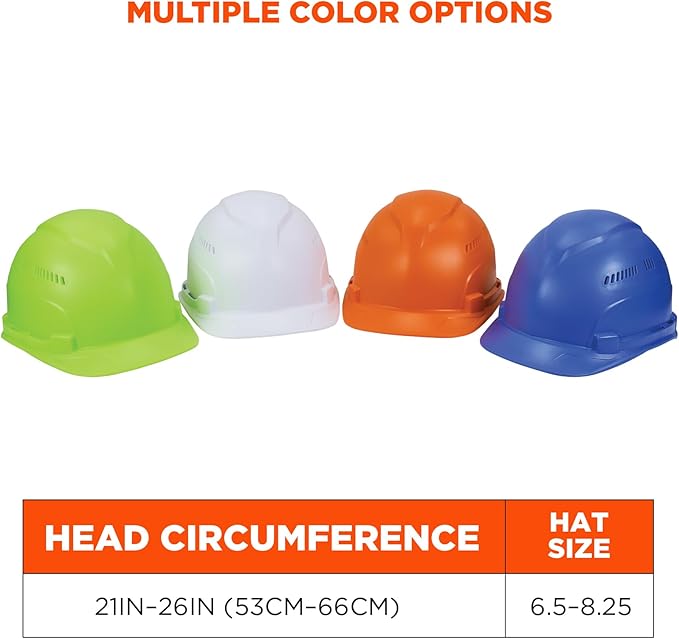 Ergodyne Skullerz 8966 Lightweight Cap-Style Hard Hat with Adjustable Venting - Type 1, Class C