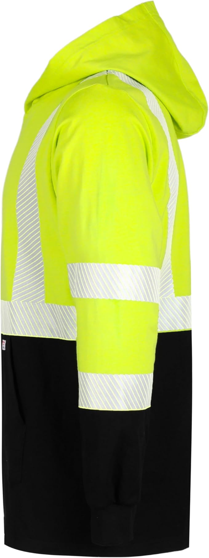 TICOMELA FR Shirts Pullover High Visibility 6oz Lightweight Hi vis Flame Resistant Reflective Hooded Work Shirt