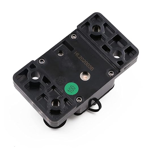 Heavy Duty 3/8"(M10) Studs Circuit Breaker 12V-48V 250A High Current with Manual Reset Switch for Car Audio Truck RV Travel Trailer Boat Marine Solar DC System Motors, 250Amp, UL, Waterproof