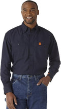 Wrangler Riggs Workwear Men's FR Flame Resistant Two Pocket Work Shirt