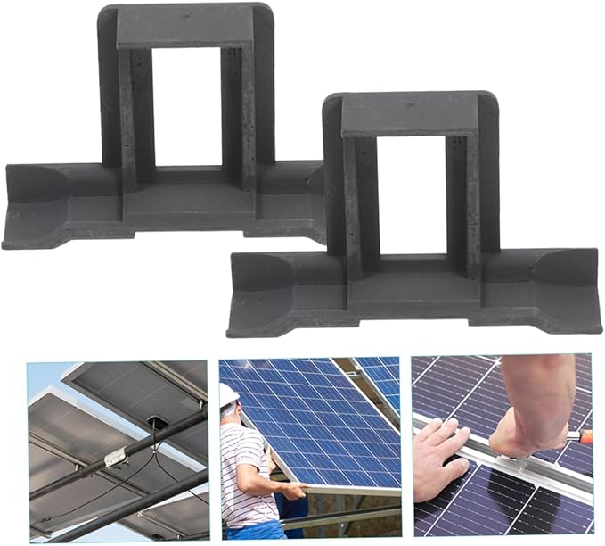 Milisten 12pcs Solar Panel Water Drainage Clips Efficient Mud Removal Clamp for Photovoltaic Panel Cleaning Easy Installation for Outdoor Use