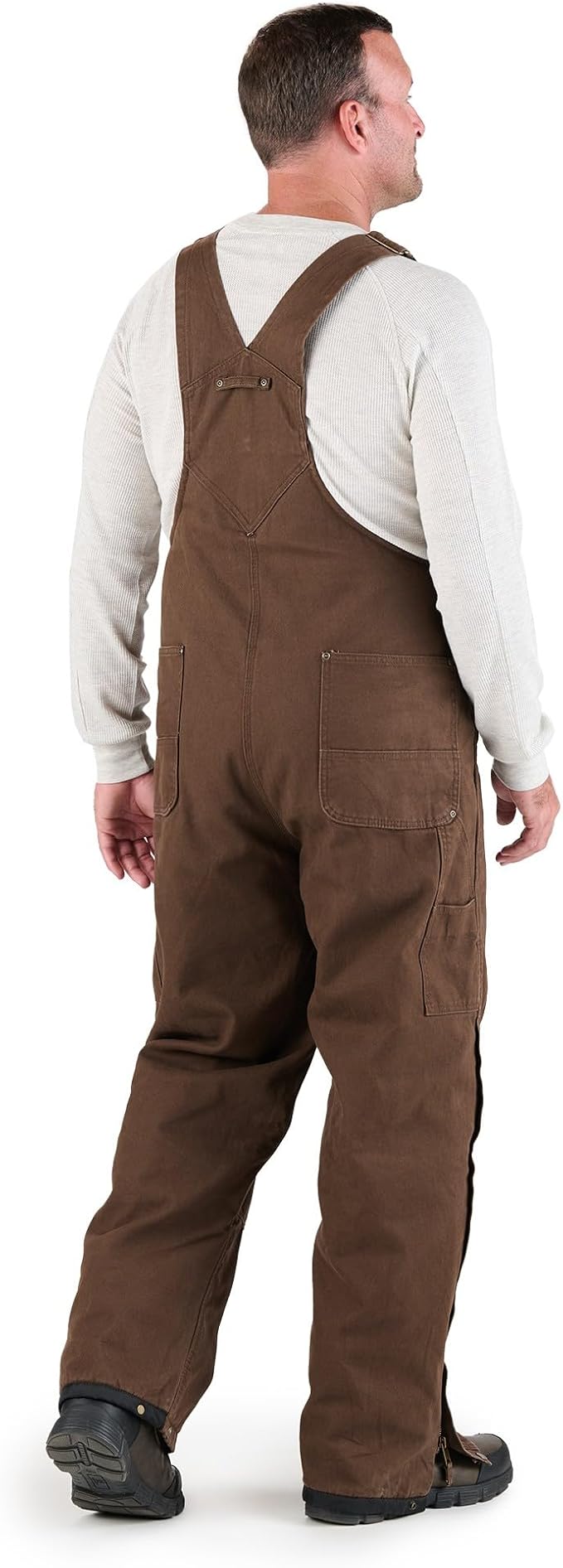 Berne Men's Heartland Insulated Washed Traditional Duck Bib Overall