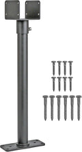 1Pack 3.6" Saddle Stainless Steel Roof Riser for Patio Pergola，18-1/4 Inches High，Black Finish