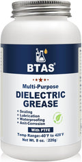 Dielectric Grease for Automotive Electrical Connectors,Car Battery Terminal Spark Plug Boot Corrosion Preventer Electric Silicone Paste,Dialectical Grease of Marine Electronics with PTFE 8 oz