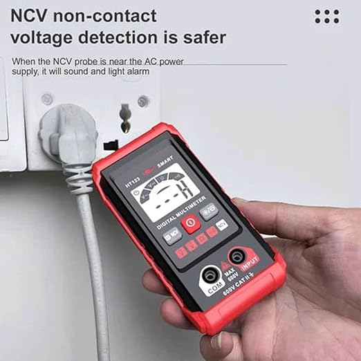 Ht Automatic Digital Multimeter,Tm-510 4000 Counts Smart Digital Multimeter,Digital Display Intelligent Multimeter,Voltage Tester with Non-Contact Voltage Function (2 PCS)