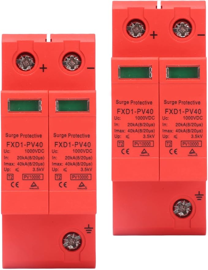 SPD Protective Devices DC Photovoltaic Arrester 2P 40KA FXD1 PV40 for Home Safety (DC 1000V)