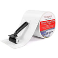 RV Roof Tape with Rubber Roller, 6 Inch x 50 Feet RV Sealant Tape for Camper Roof Repair, Boat Sealing, Trailer Roofing Seam Leaks, UV Resistant, Waterproof, White
