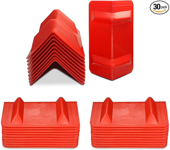 JUCHEN Flatbed Edge Protector, Edge Corner Tie Down Protector, Cargo Corner Protector，Protects Cargo Edges from Wear and Tear（30Pack）