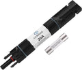 OYMSAE 20A Solar Fuse Holder Inline Male and Female Connector 20 Amp PV Fuse for Solar Pannel Waterproof w/Fuse, Black