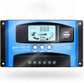SolaMr Solar Charge Controller 100AMP Solar Panel Battery Regulator 12V/24V Auto with LCD Display Dual 5V USB Adjustable Parameter Fits for Open,AGM,Gel Lead Acid Batteries