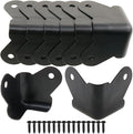 Heyous 8PCS Textured Steel, Edge Protection Box Corner Protector, Powder Coat Corner, Decorative Corner Protector, with Installation Screws, Black