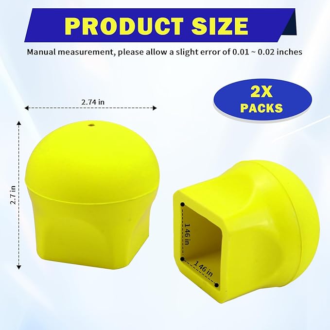 Ladder Stabilizer Bumpers Fit for Werner Extension Ladder Stabilizer, Ladder Standoff Rubber End Caps Ladder Stabilizer Pads Non-Slip Ladder Standoff Protective Covers Ladder Mitts, 2 Pack