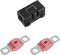 Midi Fuse Holder and 2 Pieces 125A Midi high Current Fuse Screw Fuse for Cars, Trucks, Vehicles(125 Amp)