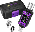 1/2" Digital Torque Adapter, 0.4-22.1 Ft.lb/0.6-30 Nm Digital Torque Wrench Converter Set, Torque Adapters with ±2% Accuracy, Buzzer & LED Flash Notification for Motorcycle Car Repair