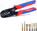 Weather Pack Crimper & Metri Pack Crimping Tool for 0.3–2.0mm² (22–14 AWG) Open Barrel & Sealed Terminals – Fits Deutsch DT/DTM, Waterproof Connector– Dual Cavity Connector Crimper YEJ-032BO