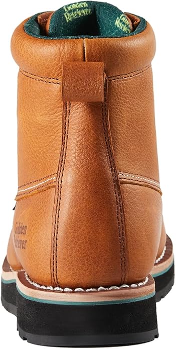 Golden Retriever 6''Composite/Soft Toe Work Boots For Men,Waterproof Wedge Moc Toe, Oil/Slip Resistant, Leather Welt, Industrial Construction Durty work Boots,EH G6155-G6255-G6355