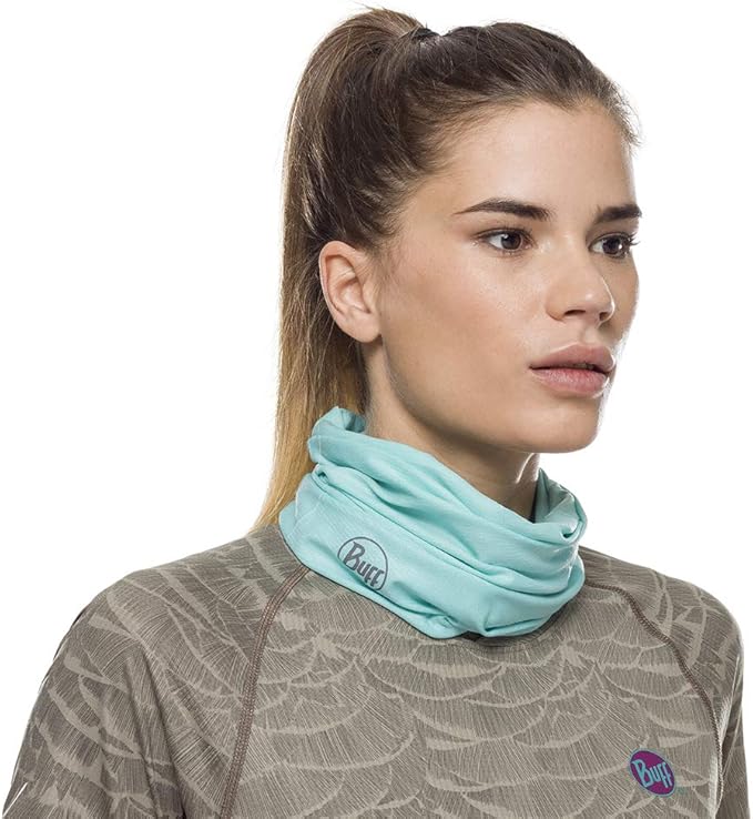 Buff CoolNet UV Neck Gaiter, UPF 50 Sun Protection, Breathable, Versatile, Quick Dry Face Mask, Solid Colors, Adult Size