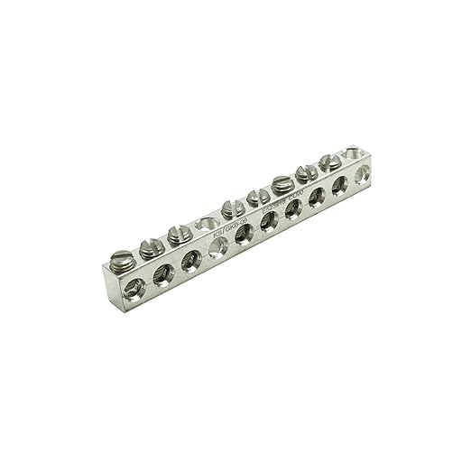 GOUNENGNAIL-UL Certified 8 Terminal Ground Bar Kit, Max Wire Dia 4AWG (10)