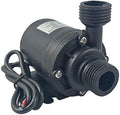 ZAOJIAO DC 12V Brushless Water Pump 1/2'' Male Thread Centrifugal Submersible Pump 800L/H 210GPH 4M/13ft for Fountain Solar Panel Pond Aquarium Water Circulation System Black