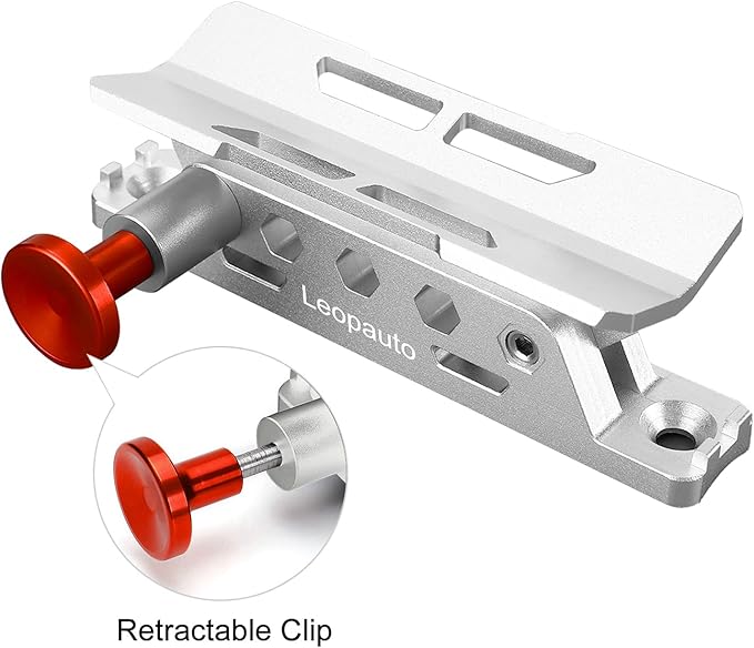Universal Fire Extinguisher Mount, Aluminum Quick Release Roll Bar Fire Extinguisher Bracket Holder with 8 Clamps Compatible with Jeep Wrangler JK TJ JL JKU Polaris RZR Ranger UTV, Silver