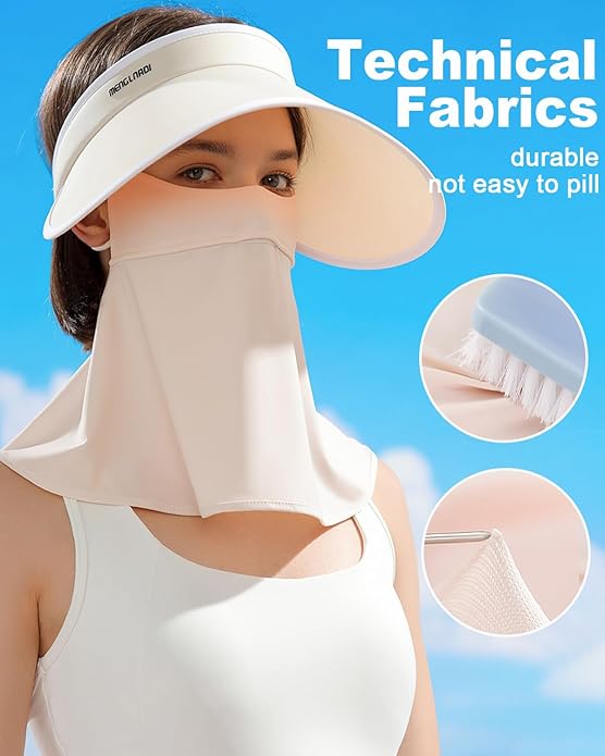 UPF 50+ Unisex Breathable Cooling Face Cover Sun UV Protection Earloop Neck Gaiter Scarf for Summer Outdoor Activities