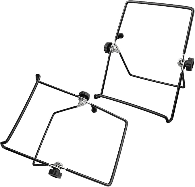 2Pcs Solar Panel Stand Mounting Bracket Adjustable Support Holder Metal Foldable Bracket For Home Outdoor (L)