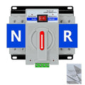 110V Dual Power Automatic Transfer Switch, 2P 63A CE Certified ATS Generator Changeover Switch 50Hz/60Hz