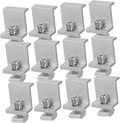 40 Solar Panel Side Pressure Blocks Household Clamp Kit Mid Clamp for Solar Panel Rack Aluminum Alloy Mid Clamps