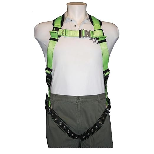 PeakWorks PeakPro Series Safety Harness - Full Body Safety Harness - CSA & ANSI Compliant Fall Protection - 310 lbs Capacity - Universal Size (Multiple Classes & Leg Buckle Types)