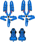 BESTZHEYU 5-Point Racing Harness Set SFI with Ultra Comfort Heavy Duty Shoulder Pads