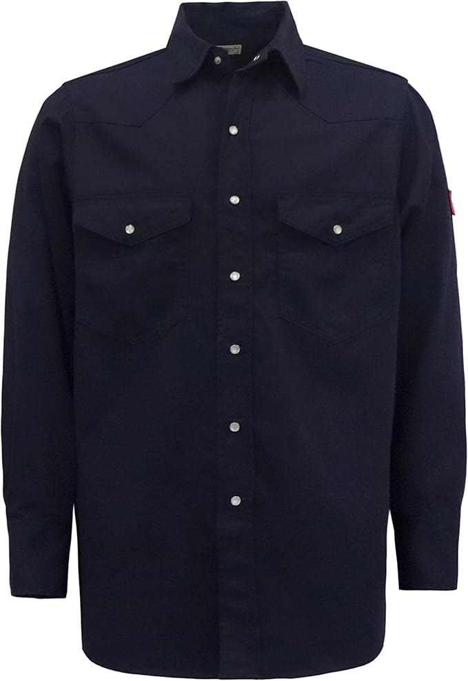 TICOMELA FR Shirts for Men Flame Resistant/Fire Retardant Shirt NFPA2112 7.5oz Men's Welding Shirt