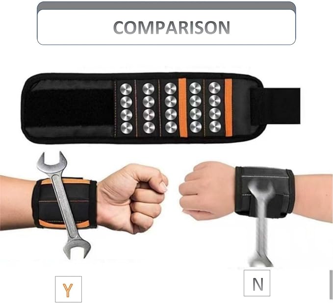 Magnetic Wristband for Tools, Telescoping Magnetic Pick Up Tool, Stocking Stuffers for Men, Gift for Men Women Husband (Ideal for Dad Birthday Father’s Day/Christmas Gift)