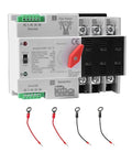 100Amp AC110V Automatic/Manual Transfer Switch 3P 50/60Hz, 3POLE 100A Mini ATS Solar Auto Dual Power Switch for Home, Din Rail Mounted Cn Automatic Changeover Fast Transfe for Rv, Lv Power