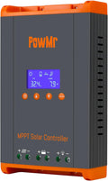 PowMr 60A MPPT Solar Charge Controller 12V/24V/48V, Solar Charge Controller 60Amp w/ LCD Display, Support 12(Max) Solar Regulator Connections in Parallel, Work with Lead-Acid and Lithium Batteries