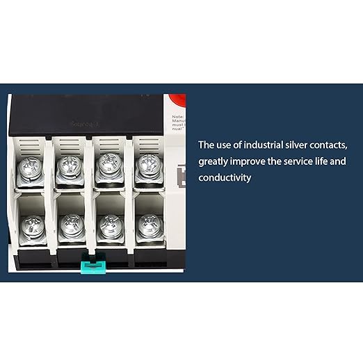 Automatic Transfer Switch Din Rail Mount 4P 100A AC110V Fast Transfer Power Selector