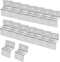 KUMGROT 2.76 Inch Solar Panel Z Brackets, Aluminum Alloy Solar Panel Brackets for for Solar Panels Roof RV Boat Off Grid, 16 Pcs Silver