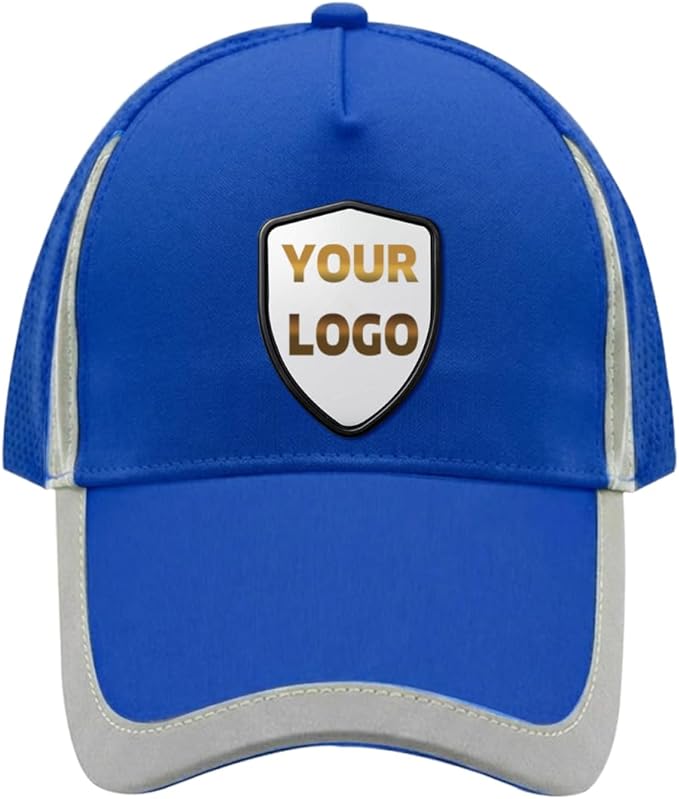 YOWESHOP Reflective Safety Baseball Cap Customize Logo with Removable PE Shell Hi-Vis Safety Work Hat