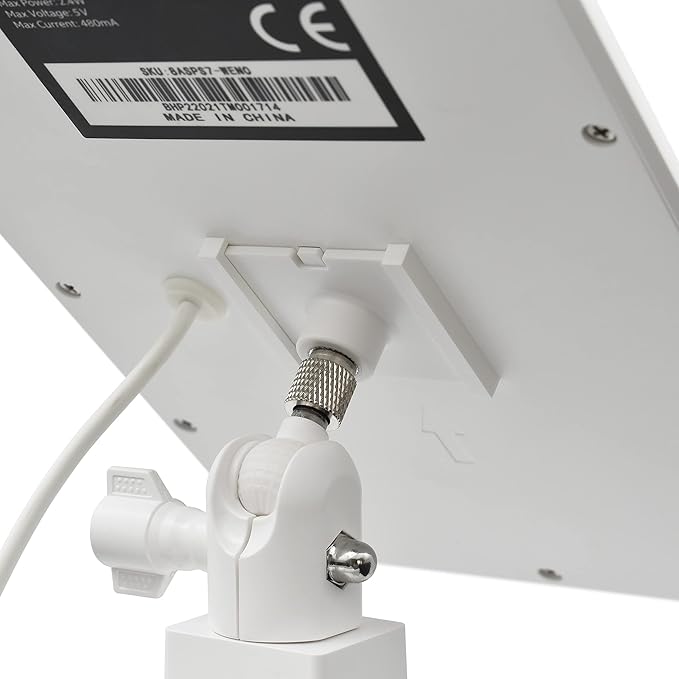 Aobelieve 2-in-1 Gutter Mount for R-ing Solar Panels and Cameras, White