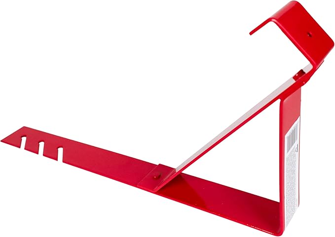 Guardian 2501 Fixed Roofing Bracket for 45 Degree Roof Pitch 10 Inch by 45-Degree Fixed Angle Platform Powder Coated Red OSHA Compliant