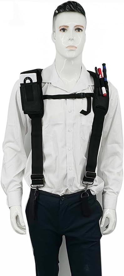 Padded Tool Belt Suspenders 3 Hook Swivel Suspenders for Tool Belt Heavy Duty Work Suspenders