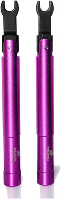 TOJOIN 2 pcs SMA Torque Wrench for RF Connector 8 in·lbs (0.9 N·m) Opening 8mm (5/16") for SMA 3.5mm/2.92mm Adapter Convertor Portable Spanner for Professionals Industry Purple