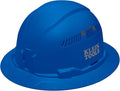 Klein Tools 60871BR Hard Hat, Vented, Full Brim Style, Padded, Self-Wicking Odor-Resistant Sweatband, Blue