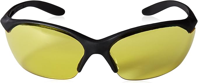 Howard Leight by Honeywell Vapor II Sharp-Shooter Anti-Glare Shooting Glasses, Amber Lens (R-01536),Black/Amber