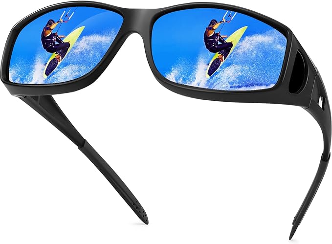 Night Driving Glasses Night Vision Glasses Fit Over Glasses Polarized Anti-Glare UV400 Gift for Men Women