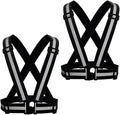 Reflective Vest, High Visibility Safety Vest Straps Reflective Gear for Night Running Walking Cycling for Men Women Kids